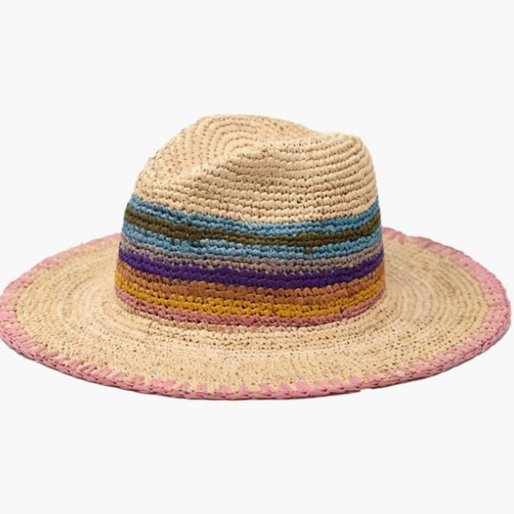 WHYETH Colorful Striped Straw Hat